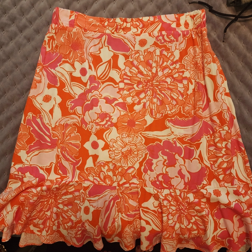 Lilly Pulitzer Abella Skirt in Tango & Hopper